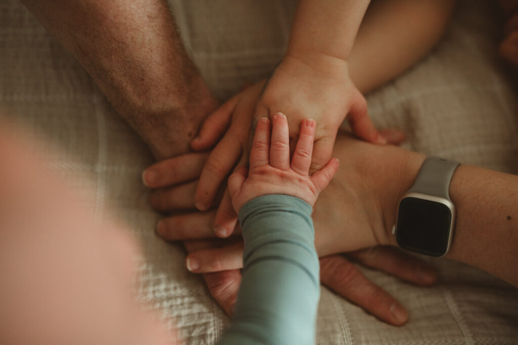 everyone puts their hands in